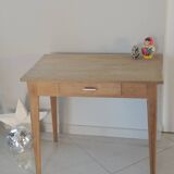 Raw wood desk, 1960s