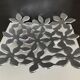 Vintage perforated aluminium cast iron centrepiece