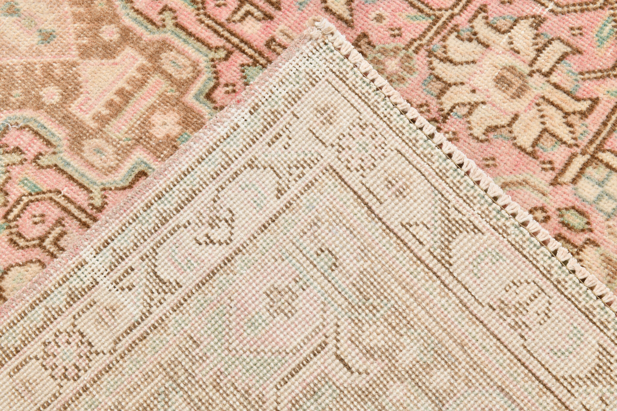 6x9 dusty pink wool persian rug 287x192cm