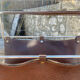 Vintage leather magazine rack