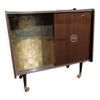 Meuble vitrine vintage avec eclairage