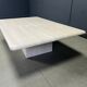 Rectangular travertine coffee table from the 1970s, Italy.