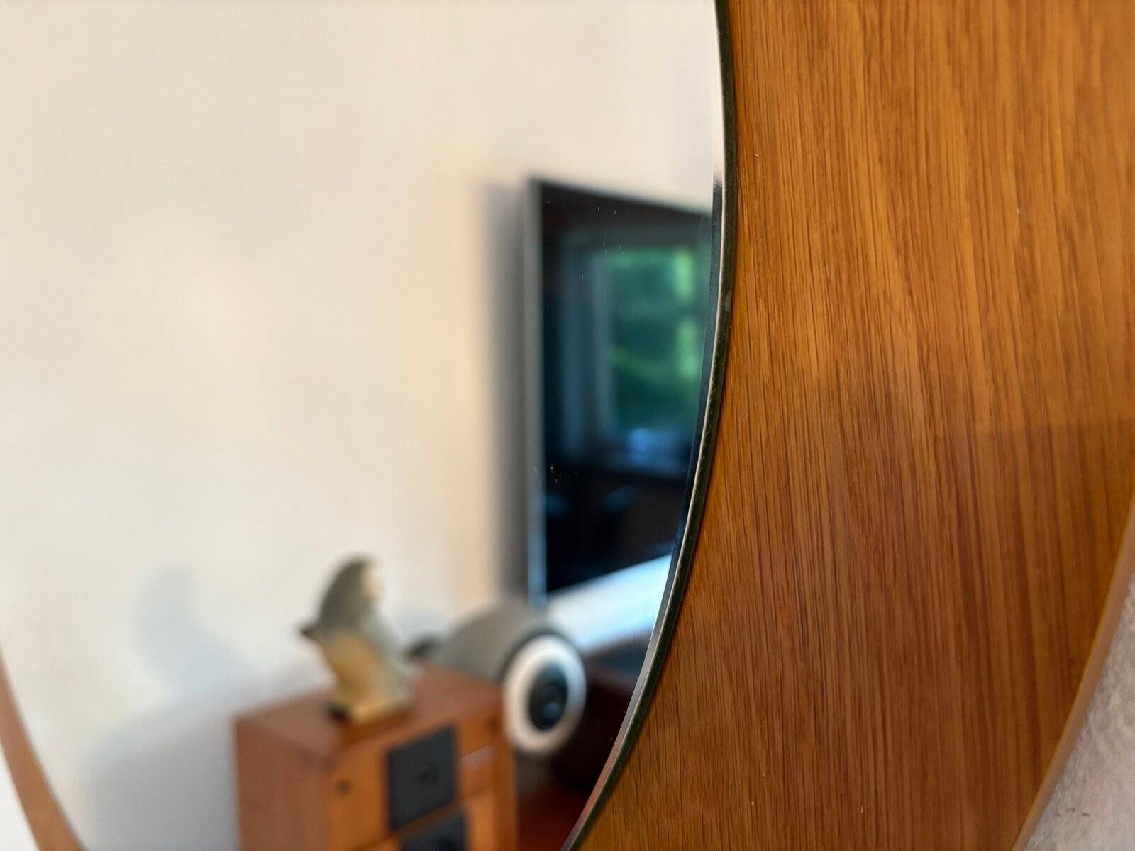 Minimalist brown mirror, 1960s