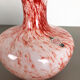 Vintage pop art opaline Florence vase design, Italy