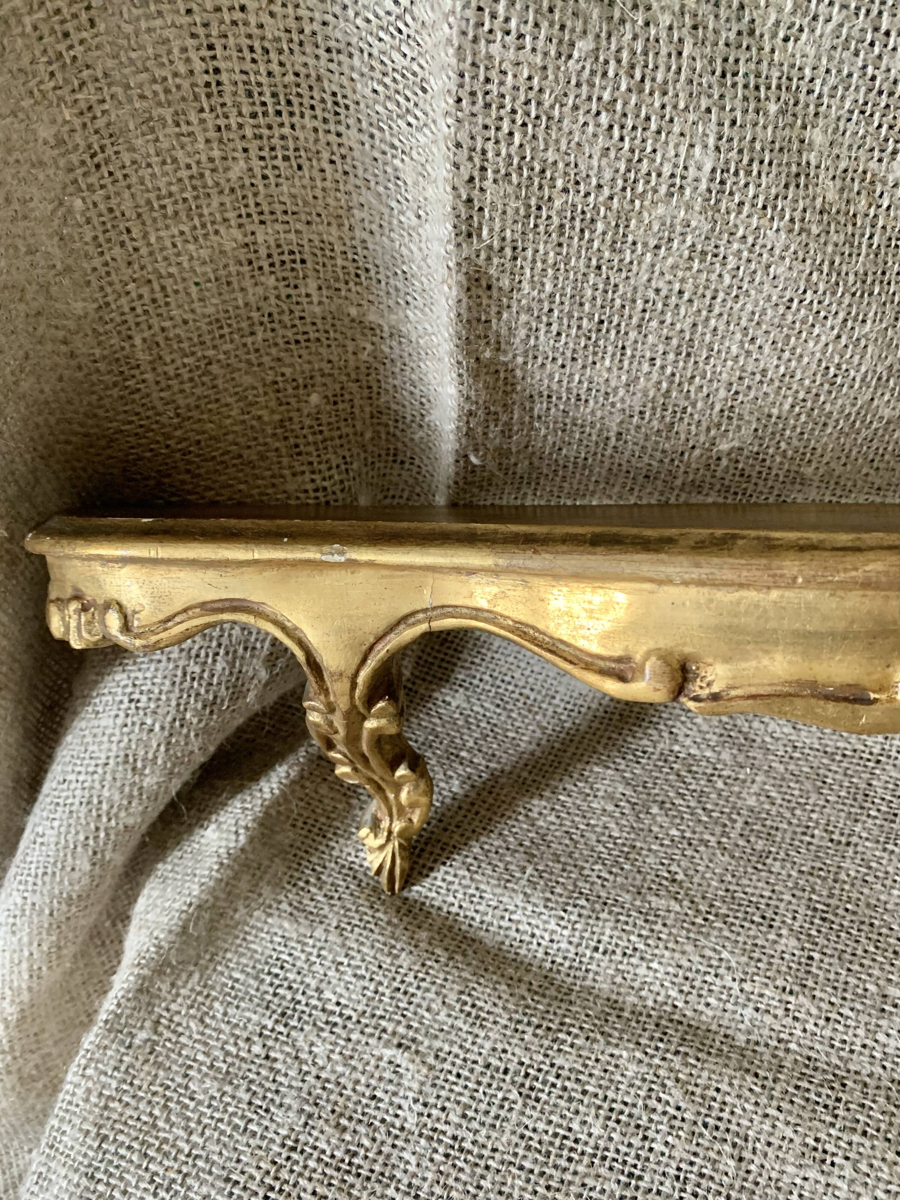 Gilded wood console