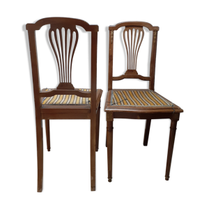 Paire de chaises art deco