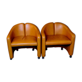 Pair of PS142 Eugenio GERLI armchairs