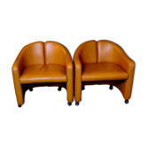 Pair of PS142 Eugenio GERLI armchairs