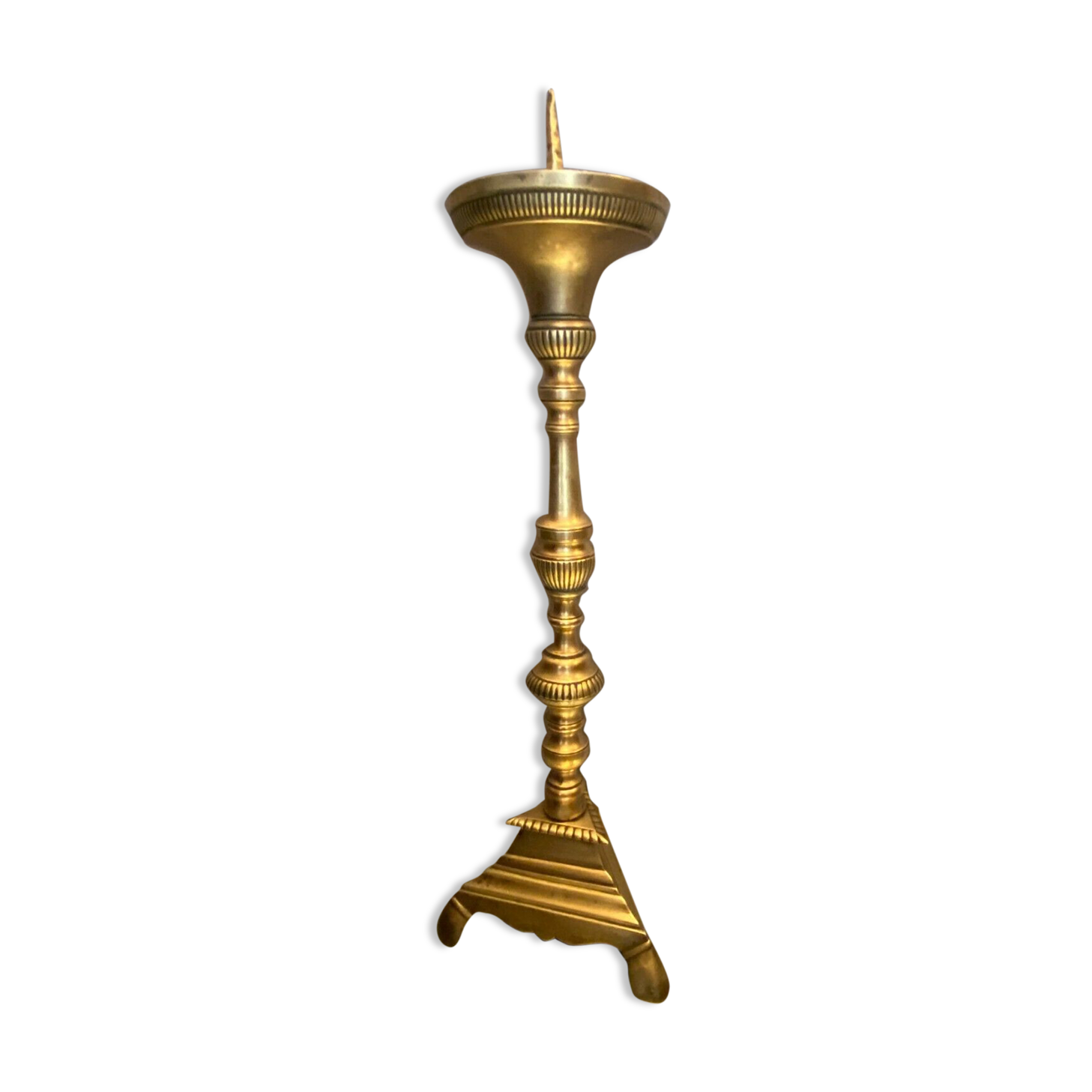 Large bronze candle pique eighteenth Louis XIV