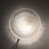 Round chiselled glass ceiling