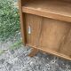 Vintage low TV unit / bookshelf sideboard with tapered legs.