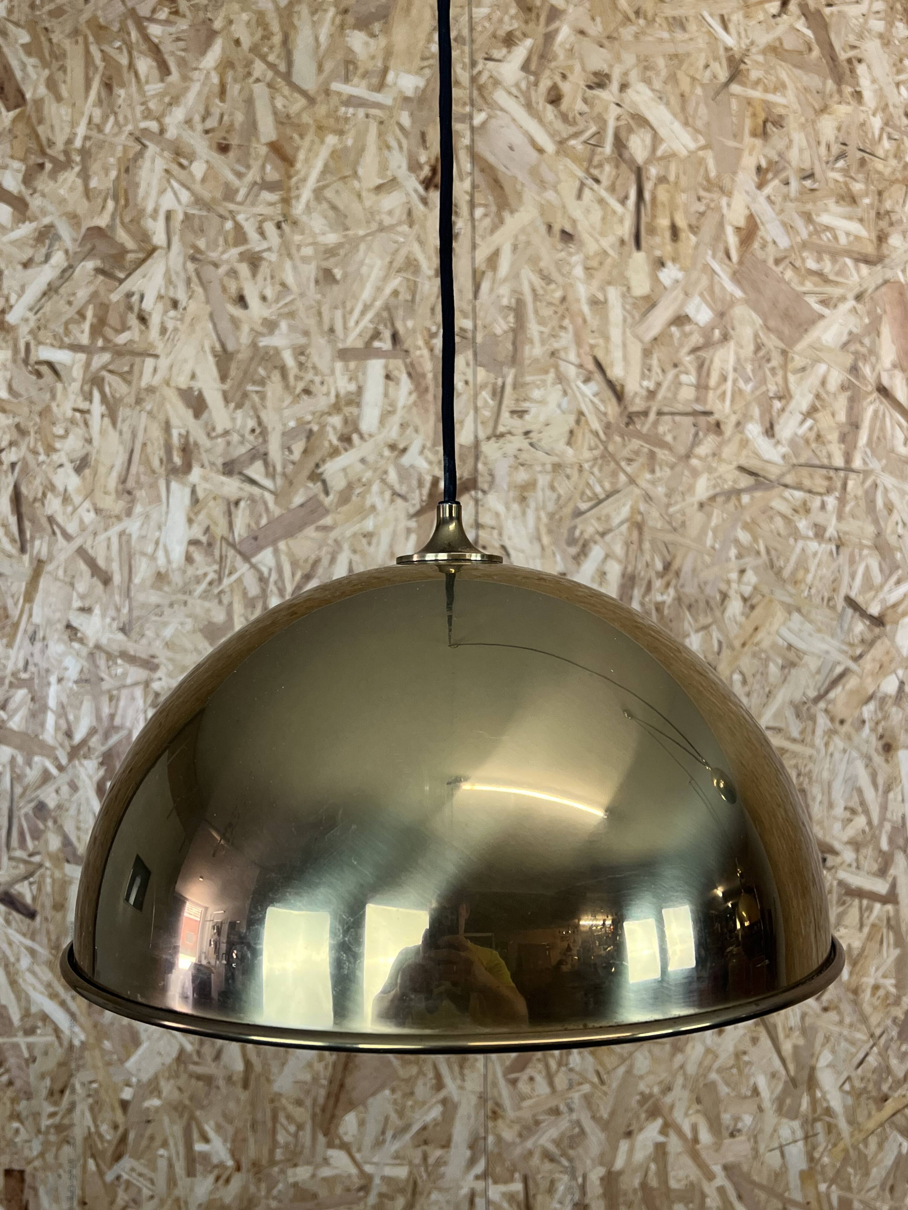 60s 70s florian schulz vintage double counterbalance brass design pendant lamp