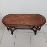 Banc de piano en chêne sculpté