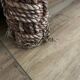 Vintage woven rope and rattan coffee table with 4 stools