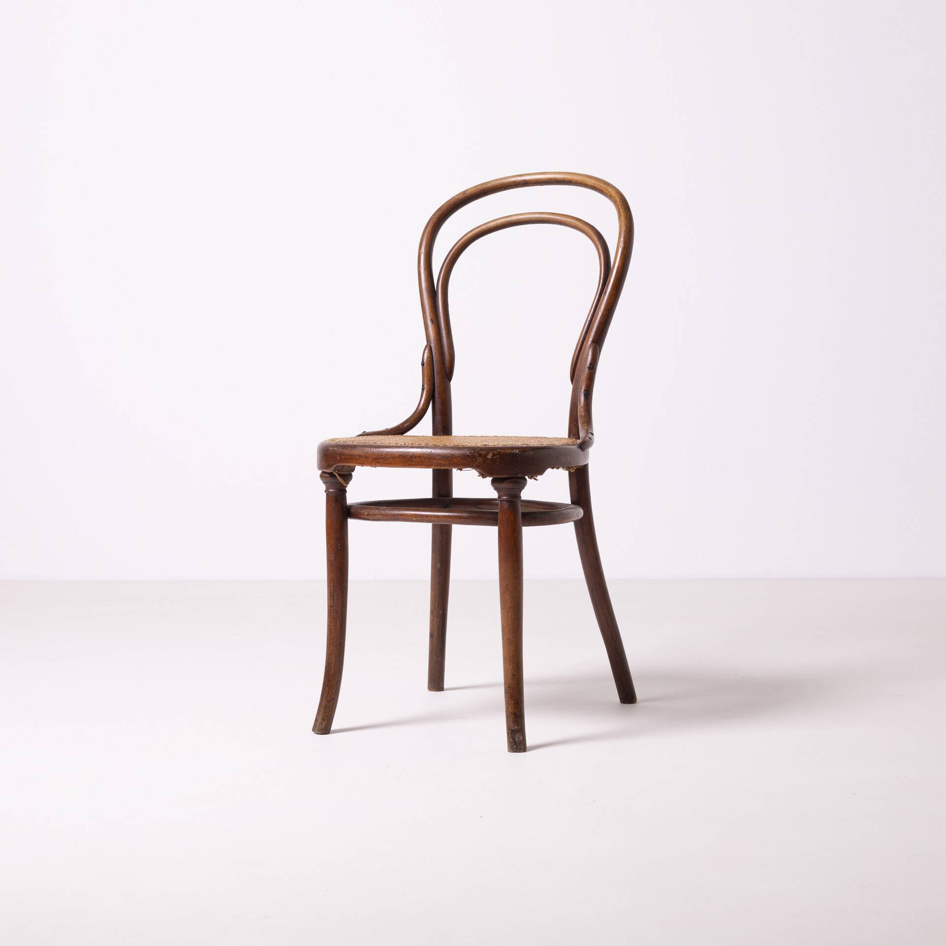 Antique Thonet 14 variation bentwood cane chair, Austria, circa 1900