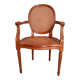 Antique Louis XVI style cane armchair