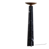 Massimo & Lella Vignelli, floor lamp in copper and marble, Wagneriana, Italy, 1986