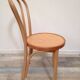 Pair of curved wooden bistro chairs