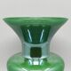 Vase fait à la main en verre de Murano vert par Maestro del Vetro, années 1970