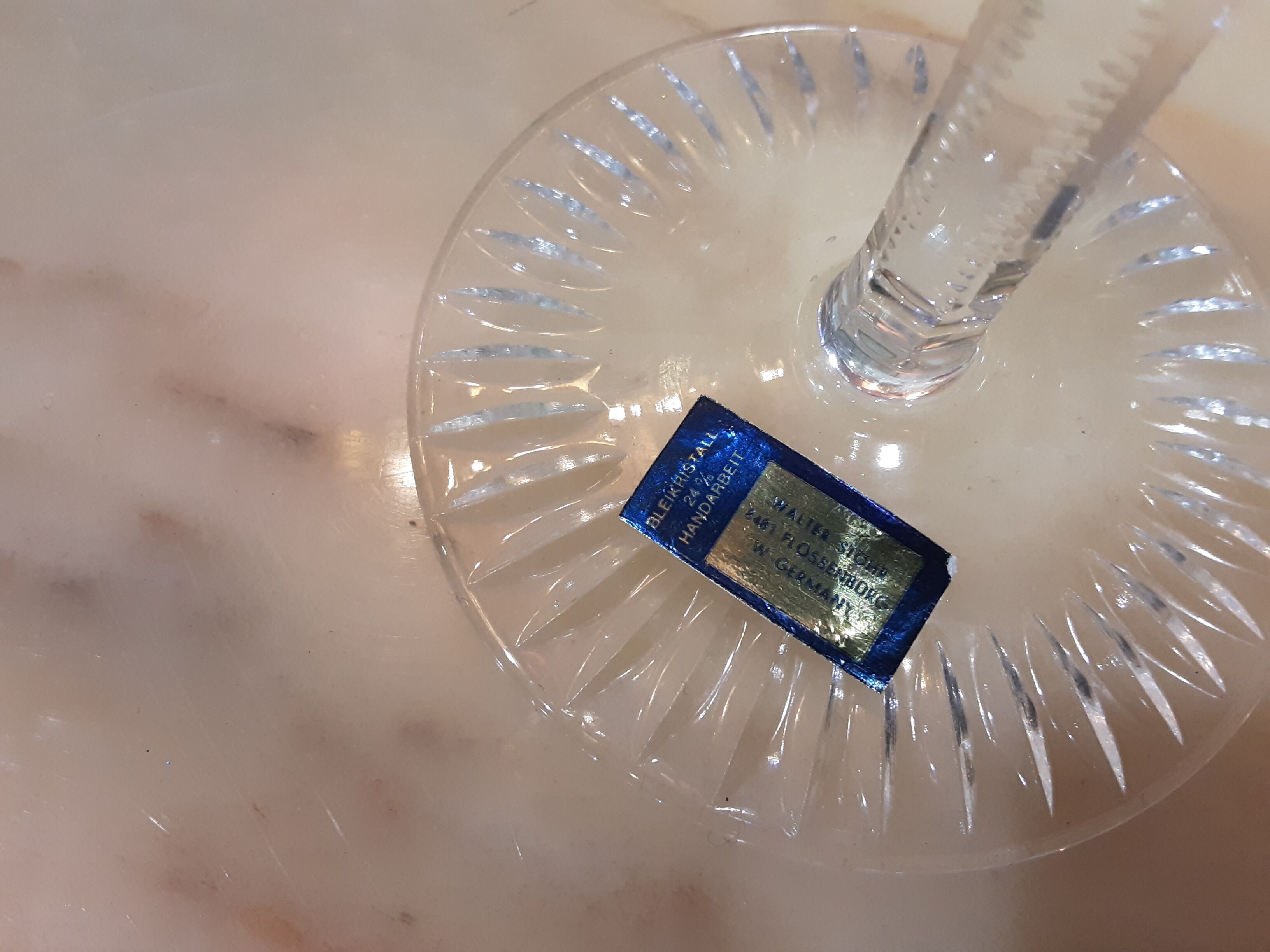 Coloured crystal lenses