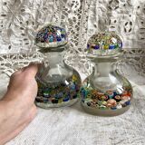 Murano millefiori blown glass carafe