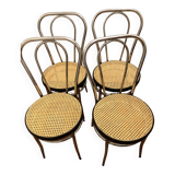 Set of 4 vintage chrome chairs