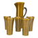 Vintage orangeade service in glazed ceramic – Gladys jug & 5 glasses