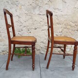 2 chaises cannées
