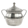 Art Nouveau sugar bowl, silver-plated brass, Berndorf, Germany, early 20th century