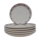 6 basque flat plates in sandstone decoration amatxi