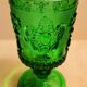 Old vintage molded glass glasses and decanter