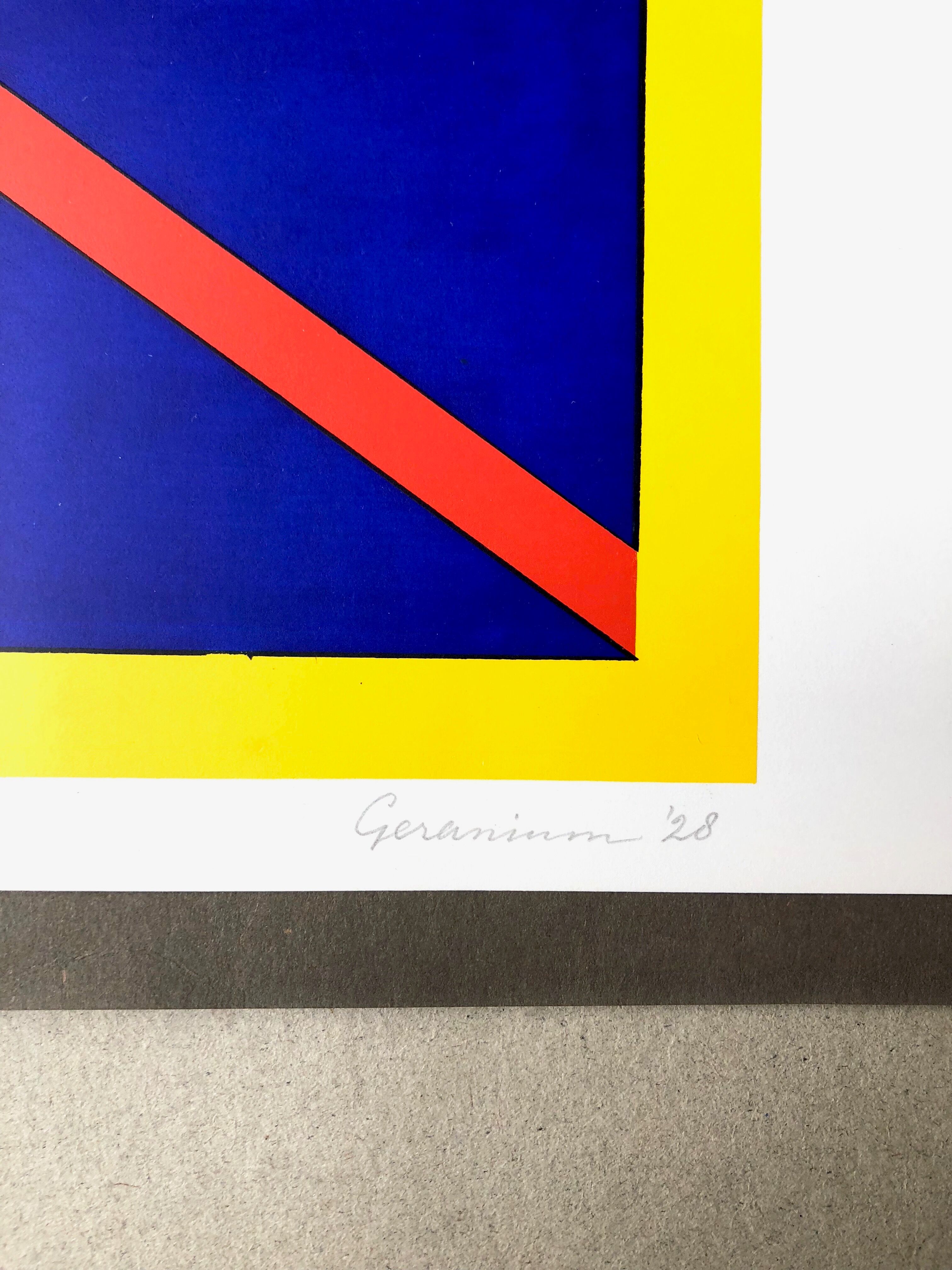 Lou Loeber: Geranium (1928), silkscreen print