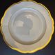 Round dish in fine Limoges porcelain