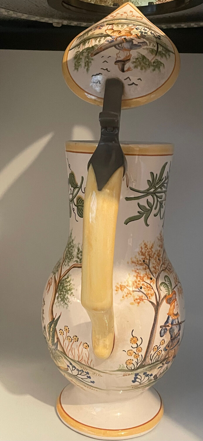 19th-century earthenware jug