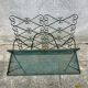 Vintage wrought iron magazine rack, Matego.