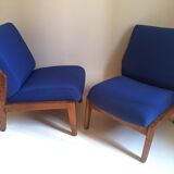 Pair of solid teak heaters 50s
