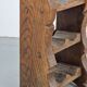 Vintage Dutch Brutalist Oak Wine Rack, 1950s
