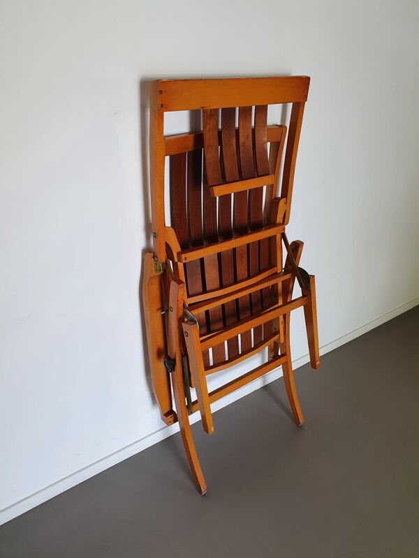 Chaise bois courbé Thonet Siesta Medizinal 1951 chaise longue