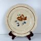 Set of 6 flat plates Sarreguemines flower pattern, first half of the 20th century.
