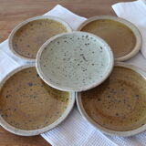 5 Pierre Digan stoneware plates