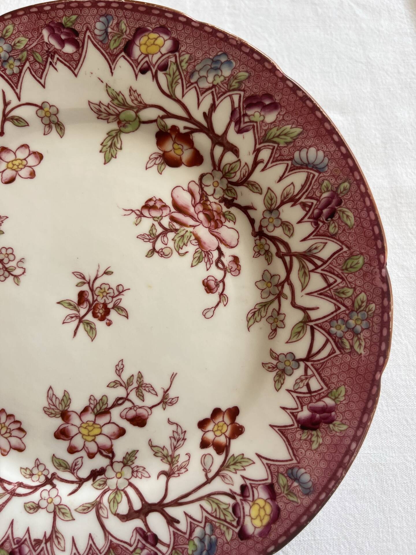 Plate Sarreguemines Minton