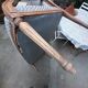 Sofa bench, louis xvi two-seater style, walnut structure