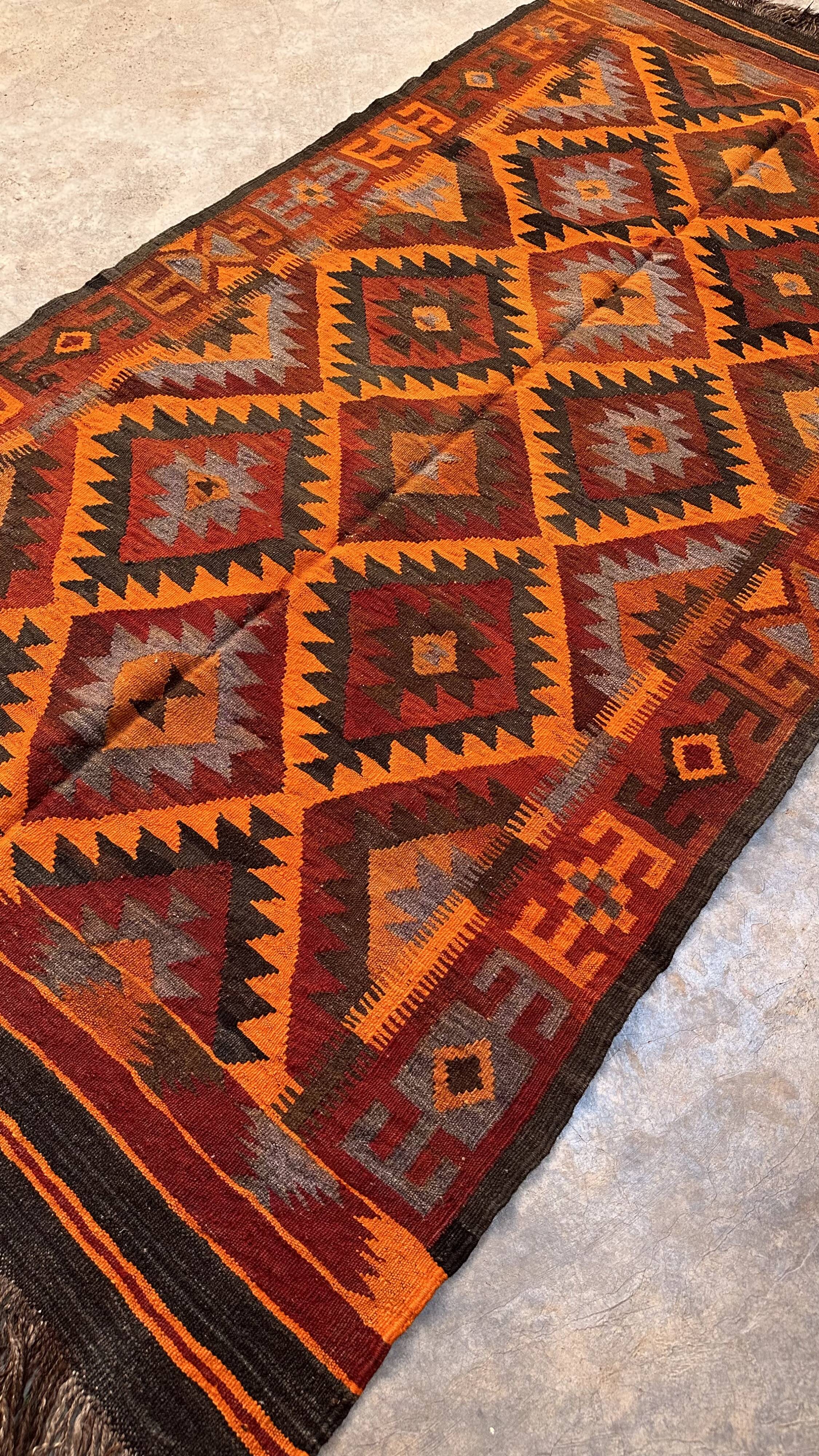 Moroccan Kilim Zayan Rug - 257 x 136 cm