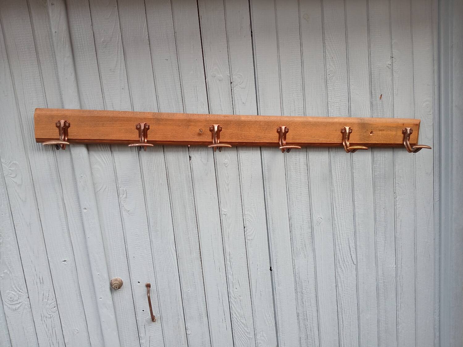 Antique wall coat rack