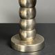 Midcentury nickel plated modernist space age bubbly table lamp, 1970s