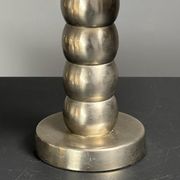 Lampe de table moderne en nickel plaqué de style mid-century, époque spatiale, années 1970.