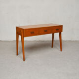 3-drawer console with compass feet, 1960