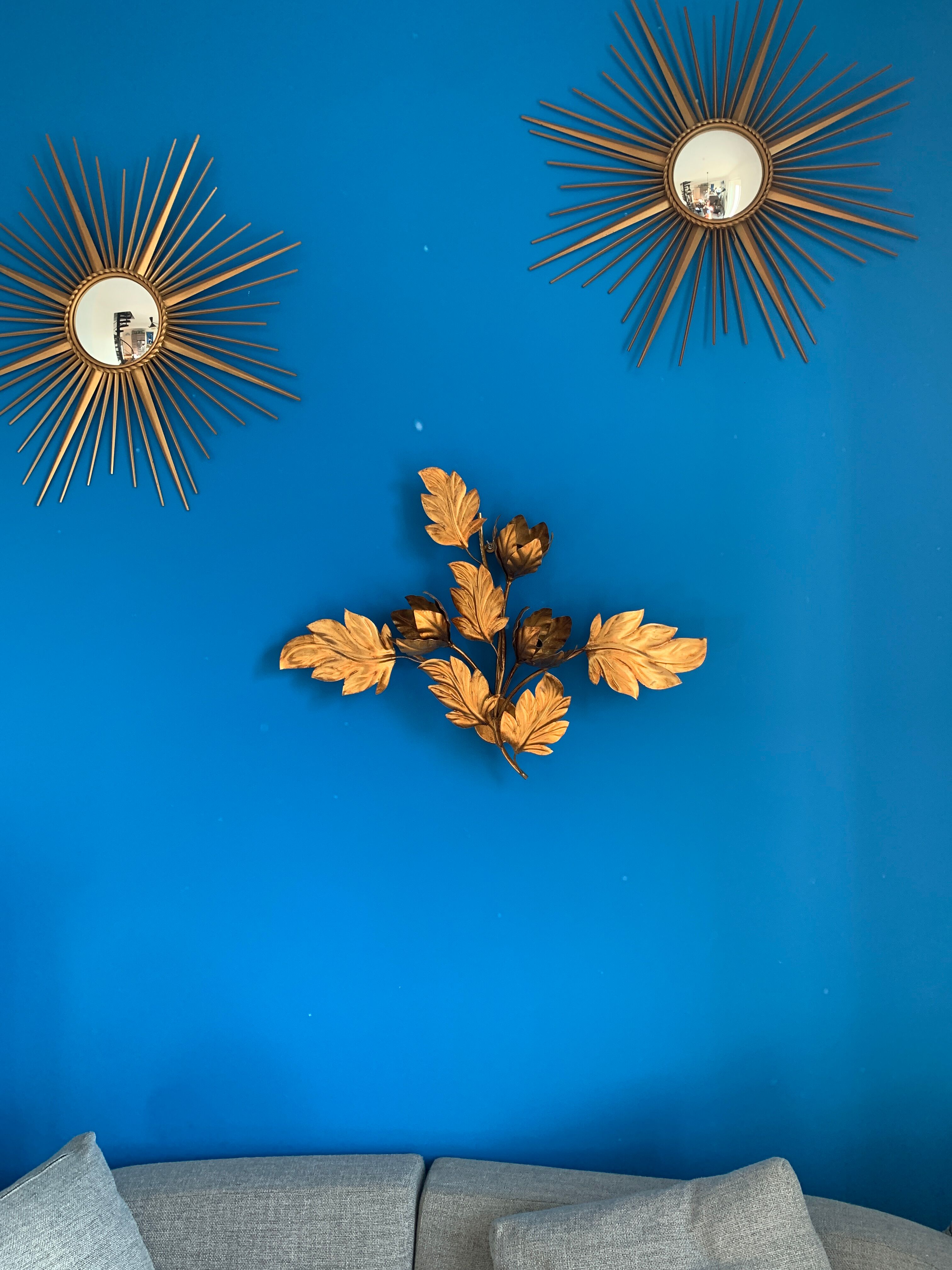 Applique italienne en métal doré