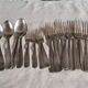 Set of 19 antique silver-plated cutlery by Ercuis - Art Deco style.