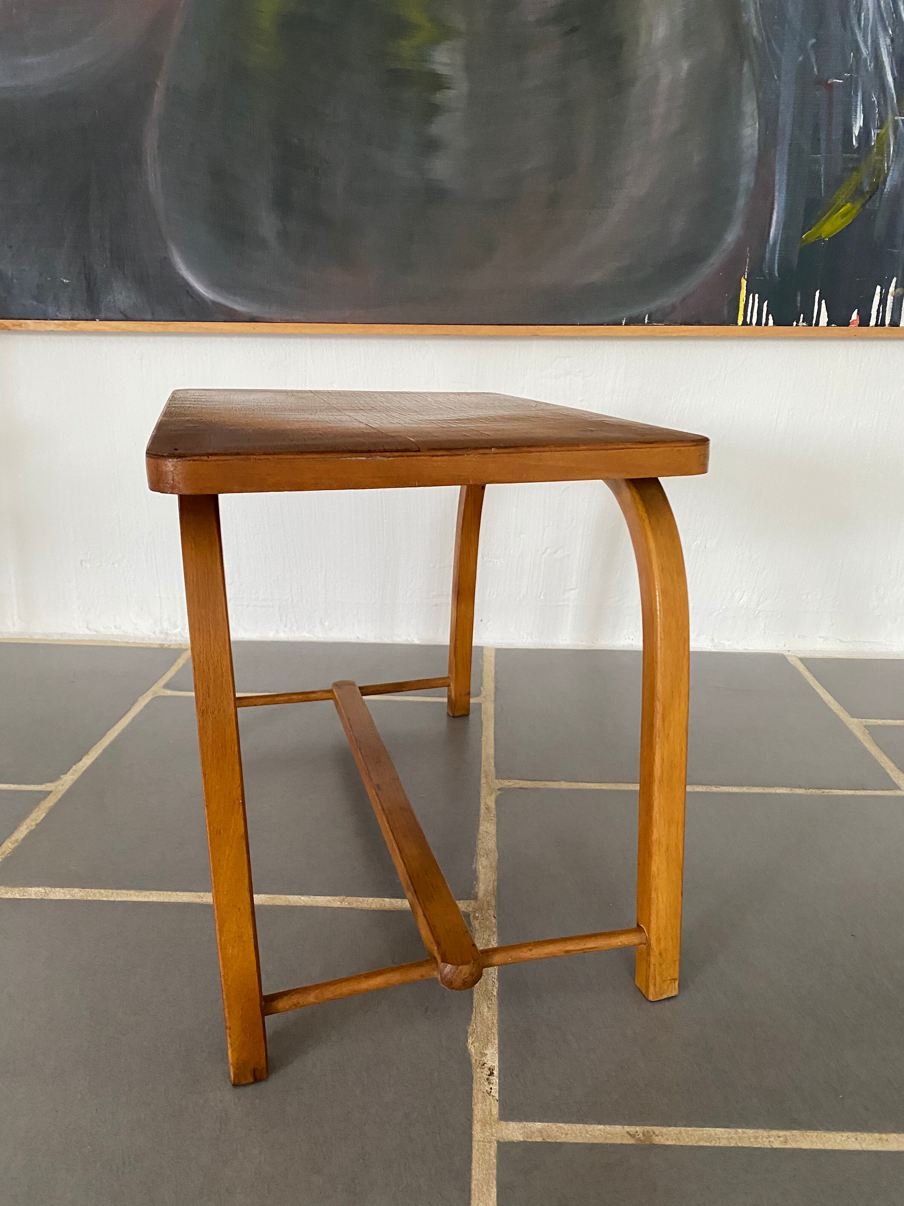Table basse vintage bois courbey
